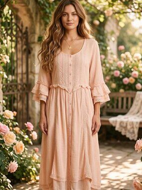 VINTAGE STYLE HOPELESSLY ROMANTIC VICTORIAN DRESS